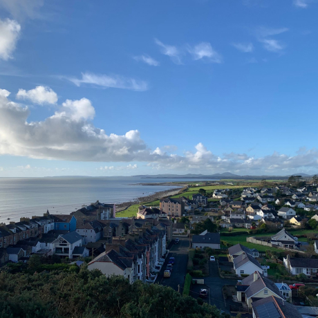 THe city of Cricieth, Wales