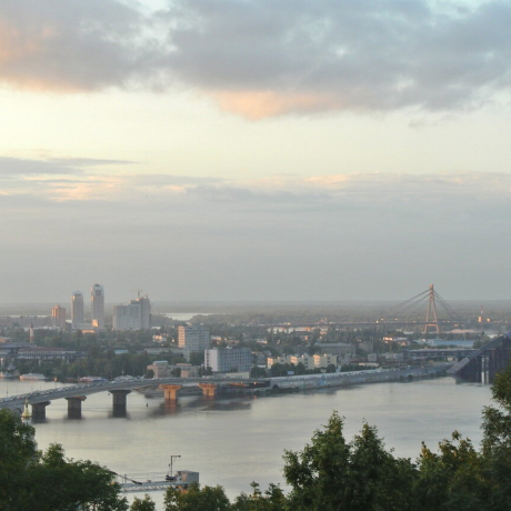 Denipro river view, Kyiv